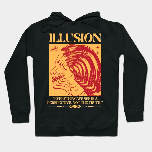 Illusion aesthetic modern stoic design Hoodie by Epictetus